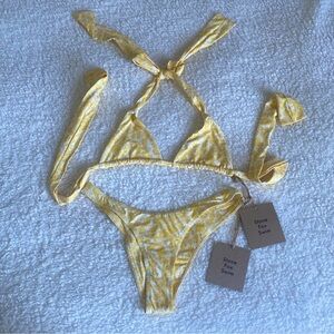 Stone Fox Swim Banana Le Fleur Isabel Top + Luka Bikini Bottom